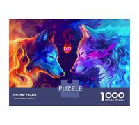 1000 Pieces Puzzles for Teenagers Wolf Love Wallpapers for Mobile Jigsaws for Adults Brain Teaser Game But Fun And Humorous Deal As Gifts for The Whole Family 70x50cm/1000pcs