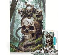 1000 Pieces Puzzles for Teenagers Woodland Skull Triplets Educational Games Analysis And Logic Birthday Present Gifts 38x26cm