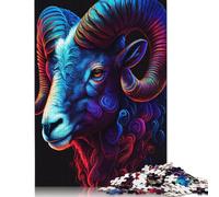 1000 Pieces Puzzles Jigsaw Adults Puzzle Standard Jigsaw Colorful Sheep Jigsaw Family Decoration Educational Toy Game 1000pcs (75x50cm)