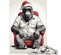 1000 Pieces Puzzles Jigsaw Adults Puzzle Standard Jigsaw King Kong Christmas Jigsaw Family Decoration Educational Toy Game 1000pcs (75x50cm)