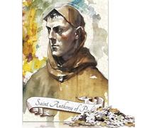1000 Pieces Puzzles Jigsaw Adults Puzzle Standard Jigsaw 'Saint Anthony of Padua Jigsaw Family Decoration Educational Toy Game (38x26cm)