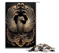 1000 Pieces Puzzles Legendary Phoenix Art Deco Jigsaw Puzzles for Adults Wood Jigsaw Educational Game 75x50cm