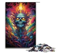1000 Pieces Puzzles The Colorful Psychedelia of The God of The Universe Jigsaw Puzzles for Adults Wood Jigsaw Educational Game 75x50cm