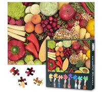 1000 Pieces Puzzles Vegetable for Adults Vegan Food Jigsaw Puzzles Difficult Challenge Puzzle as Gifts for Puzzle Lovers for Fruit Jigsaw Family Games Home Decor 27.5"X19.7"