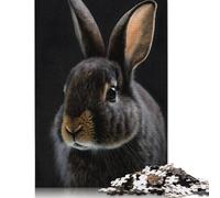 1000 Pieces Rabbit Portrait Photo Jigsaw Puzzles for Adults Puzzles for Teenagers Gifts Fun Puzzles Games 1000pcs (75x50cm)