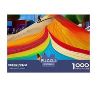 1000 Pieces Rainbow Jigsaw Puzzles Rainbow Fun, Challenging for Adults Home Decoration Educational Games Age 12+ for Adults 38x26cm/1000pcs