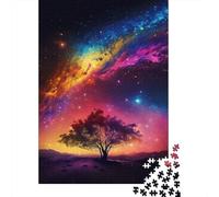 1000 Pieces Rainbow Spirit Jigsaw Puzzles for Adults Wooden Puzzle Educational Game for Adult Teenagers 1000pcs (38x26cm)