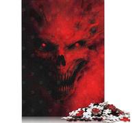 1000 Pieces Red Demon With Glowing Eyes Jigsaw Puzzle Wooden Puzzles for Adults Teenagers Teenager Man Woman Gift 1000pcs (75x50cm)