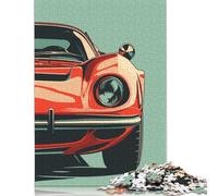 1000 Pieces Retro Minimal Sport Car Puzzle, Puzzle Jigsaw Puzzles Challenge Jigsaw Puzzle Impossible Puzzle Game for Adults 18+ 1000pcs (75x50cm)