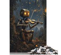 1000 Pieces Robot Violinist Puzzle for Adults Puzzles for Adults & Teenager Secret Santa Gifts 300pcs (40x28cm)