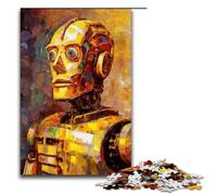1000 Pieces Robotic Dreams in Cubism Adult Jigsaw Puzzles Family Fun Family Game Stress Reliever Difficult Challenge 75x50cm