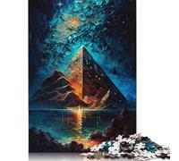 1000 Pieces Rocky Desert Pyramids Puzzles Jigsaw Adults Difficulty Puzzles Jigsaw Educational Games Toy Family Decoration 1000pcs (38x26cm)