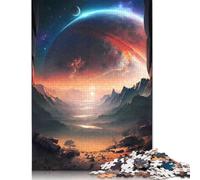 1000 Pieces Rocky Twilight Planet Puzzles Jigsaw Difficulty Puzzle Jigsaw Educational Games Toy (75x50cm)