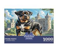 1000 Pieces Rottweiler Jigsaw Puzzles for Adults Challenging Game Jigsaw Puzzle Home Decors for The Whole for Women, Gifts for Men 38x26cm/1000pcs