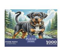 1000 Pieces Rottweiler Jigsaw Puzzles for Adults Challenging Game Jigsaw Puzzle Home Decors for The Whole for Women, Gifts for Men 38x26cm/1000pcs