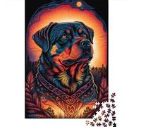 1000 Pieces Rottweiler Style Jigsaw Puzzles for Adults Paper Puzzle Educational Game for Adult Teenagers 1000pcs (38x26cm)