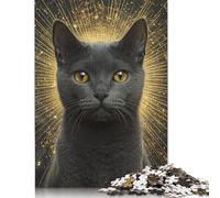 1000 Pieces Russian Blue Jigsaw Puzzles Difficulty Jigsaw Puzzles Education Games Toys 1000pcs (75x50cm)