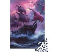 1000 Pieces Sailboat Jigsaw Puzzles for Adults Paper Puzzles for Adults Teenager Man Woman Gift 1000pcs (38x26cm)