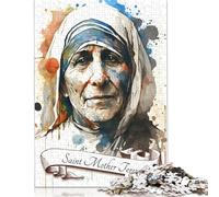 1000 Pieces 'Saint Mother Teresa India Jigsaw Puzzles for Adults Jigsaw Puzzle for Family Time Brain Challenge (38x26cm)