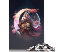 1000 Pieces Samurai Cat Jigsaw Puzzle Puzzles for Adults & Teenager for Adults Teenagers Age 14+ 1000pcs (75x50cm)