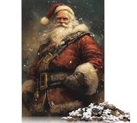 1000 Pieces 'Santa Claus Painting Puzzle Jigsaw Difficulty Puzzle Jigsaw Educational Game Toy (75x50cm)