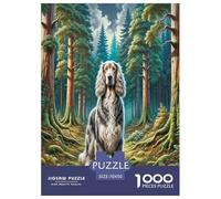 1000 Pieces Scottish Deerhound Jigsaw Puzzles for Adults Educational Games Jigsaw Puzzle Home Decors for Adults Gifts 70x50cm/1000pcs