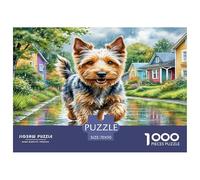 1000 Pieces Scottish Terrier Jigsaw Puzzles for Adults Family Challenge Toys Jigsaw Puzzle Home Decoration for Adults Gifts 70x50cm/1000pcs