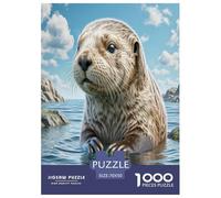 1000 Pieces Sea Otter Jigsaw Puzzles for Adults Family Challenge Toys Jigsaw Puzzle Home Decoration for Adults And Kids Age 12 Years Up 70x50cm/1000pcs
