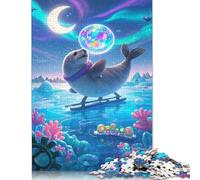 1000 Pieces Seal Jigsaw Puzzle, Creative Rectangular Paper Jigsaw Puzzles for Adults, Large Puzzles for Family Educational Game 1000pcs (38x26cm)