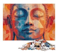 1000 Pieces 'Serene Buddha Geometrical Art Jigsaw Puzzles for Adults Puzzle Adult Jigsaw Puzzle Puzzles for Adults Teens 1000pcs (75x50cm)