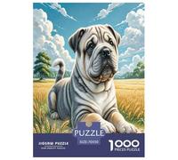 1000 Pieces Shar Pei Jigsaw Puzzles for Adults Educational Games Jigsaw Puzzle Home Decoration for The Whole for Women, Gifts for Men 70x50cm/1000pcs