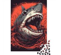 1000 Pieces Shark Colorful3 (2) Jigsaw Puzzles for Adults Wooden Puzzle Educational Game for Adult Teenagers 1000pcs (75x50cm)