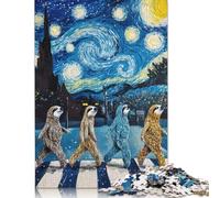 1000 Pieces Sloth Abbey Road Puzzle Jigsaw, Difficulty Puzzle Jigsaw Educational Game Toy Family Decoration 1000pcs (38x26cm)