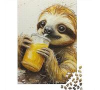 1000 Pieces Sloth Jigsaw Puzzles for Adults Paper Puzzles for Adults Teenager Man Woman Gift 1000pcs (38x26cm)