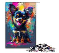 1000 Pieces Smiling Cute Dog Puzzles for Adults Impossible Puzzle Stress Reliever for And Teenager Age 14 And Up 75x50cm