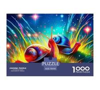 1000 Pieces Snail Jigsaw Puzzle Snail Challenge High Difficulty for Adults Home Decorations Educational Game Age 12+ for Adults 70x50cm/1000pcs