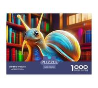 1000 Pieces Snail Jigsaw Puzzle Snail Fun, Challenging for Adults Home Decoration Educational Game Age 12+ for Adults 70x50cm/1000pcs