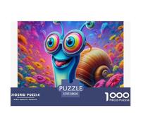 1000 Pieces Snail Jigsaw Puzzle Snail Fun, Challenging for Adults Home Decoration Educational Games Age 12+ for Adults 38x26cm/1000pcs