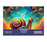 1000 Pieces Snail Jigsaw Puzzles Snail Challenge High Difficulty for Adults Home Decoration Educational Games Age 12+ for Adults 70x50cm/1000pcs