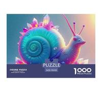 1000 Pieces Snail Jigsaw Puzzles Snail Challenge High Difficulty for Adults Home Decorations Educational Game Age 12+ for Adults 70x50cm/1000pcs