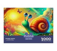1000 Pieces Snail Jigsaw Puzzles Snail Fun, Challenging for Adults Home Decorations Educational Games Age 12+ for Adults 70x50cm/1000pcs