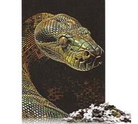 1000 Pieces Snake Portrait Puzzle Jigsaw Adults Puzzles Difficulty Jigsaw Educational Game Toy 1000pcs (75x50cm)