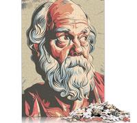 1000 Pieces 'Socrates Painting Puzzle Jigsaw Difficulty Puzzle Jigsaw Educational Game Toy (75x50cm)