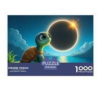 1000 Pieces Solar Eclipse Jigsaw Puzzles Solar Eclipse Challenge High Difficulty for Adults Home Decorations Educational Game Age 12+ for Adults 38x26cm/1000pcs