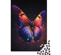 1000 Pieces Space Butterfly6 for Adults Difficult Jigsaw Wooden Puzzle for Adults Christmas Eve Gifts 1000pcs (38x26cm)