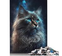 1000 Pieces Space Cosmic Cat Jigsaw Puzzles Adults Difficulty Jigsaw Puzzles Education Toys Games 1000pcs (75x50cm)