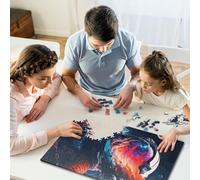 1000 Pieces Space Is Wild Jigsaw Puzzle, Creative Rectangular Paper Jigsaw Puzzles for Adults, Large Puzzles for Family Educational Game 1000pcs (38x26cm)