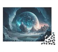 1000 Pieces Space Planet Jigsaw for Adults Paper Brain Training Galaxy Scene Puzzle Home Wall Art Decor 70x50cm/1000pcs
