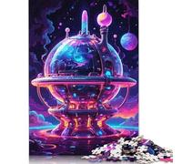 1000 Pieces Space Station Puzzle Jigsaw Adults Jigsaw Difficulty Jigsaw Educational Game Toy Family Decoration 1000pcs (75x50cm)