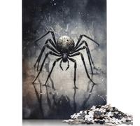 1000 Pieces Spider Beauty Black Ink Jigsaw Puzzles Wooden Puzzle Adult Jigsaw Puzzle Educational Game for Adult Teenagers 1000pcs (75x50cm)